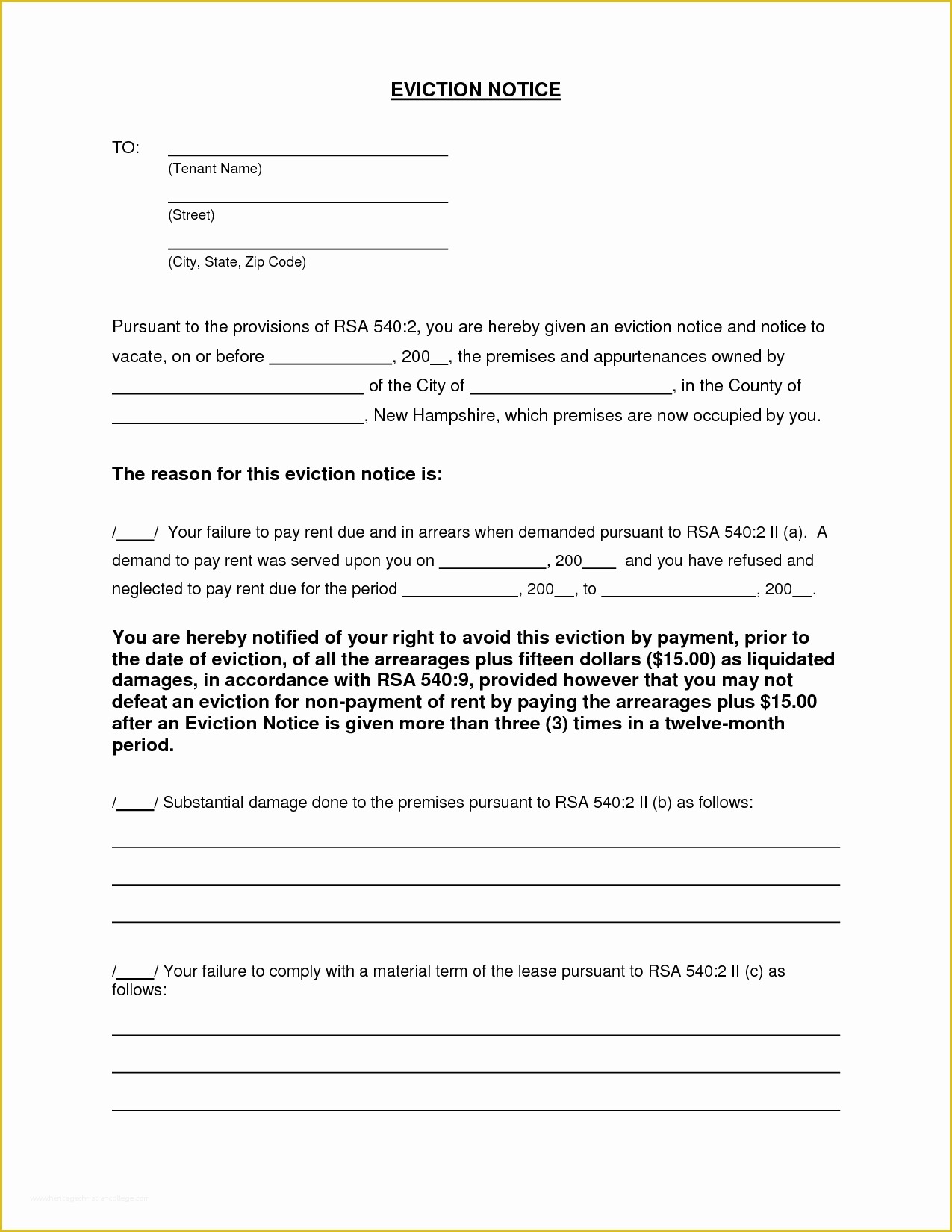 Free Louisiana Eviction Notice Template Of Notice Template Category Page 19 Efoza