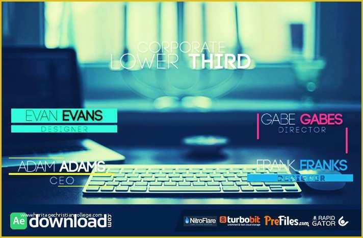 Free Lower Thirds Templates after Effects Of Corporate Lower Third Videohive Free Download Free