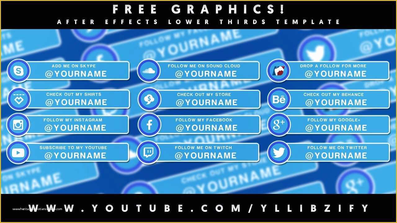 Free Lower Thirds Templates after Effects Of Free Graphics after Effects Video Lower Thirds Template