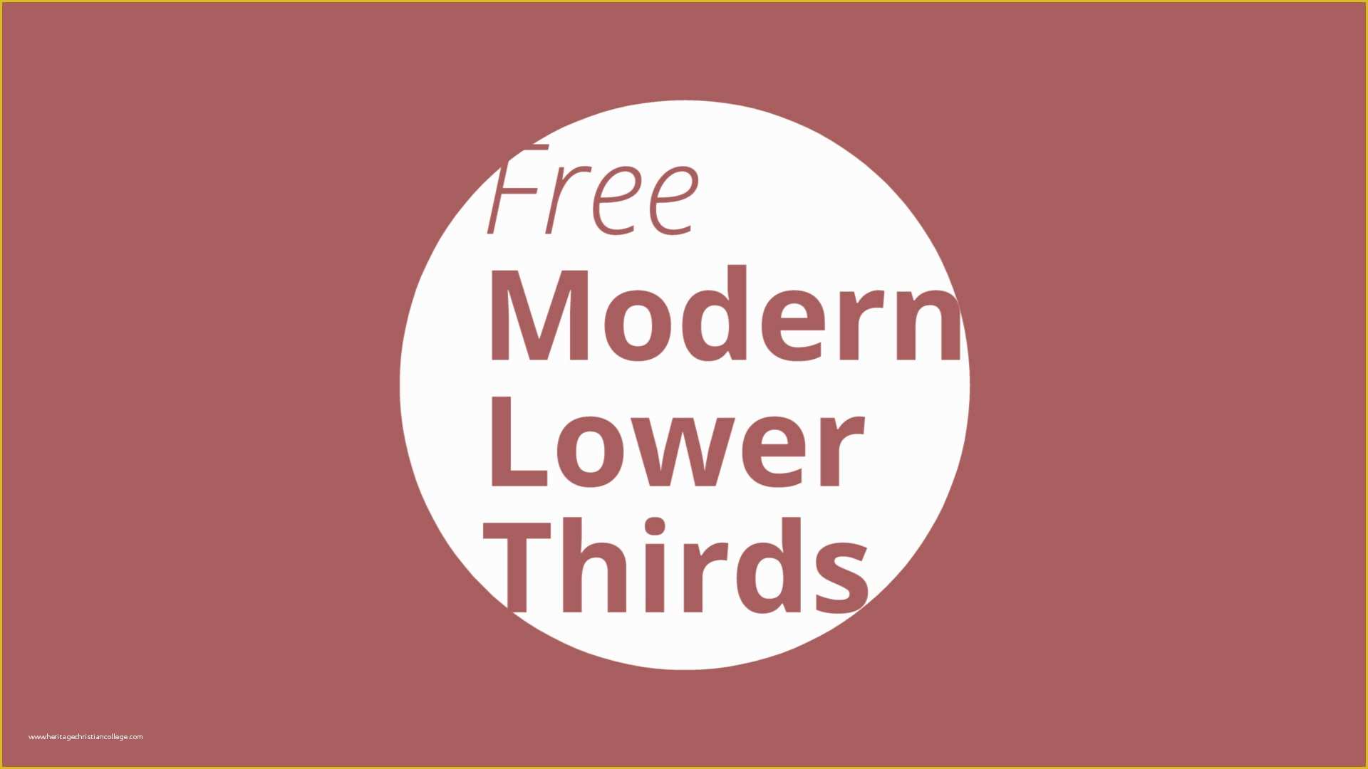 Free Lower Thirds Templates after Effects Of Free Modern Lower Third Titles