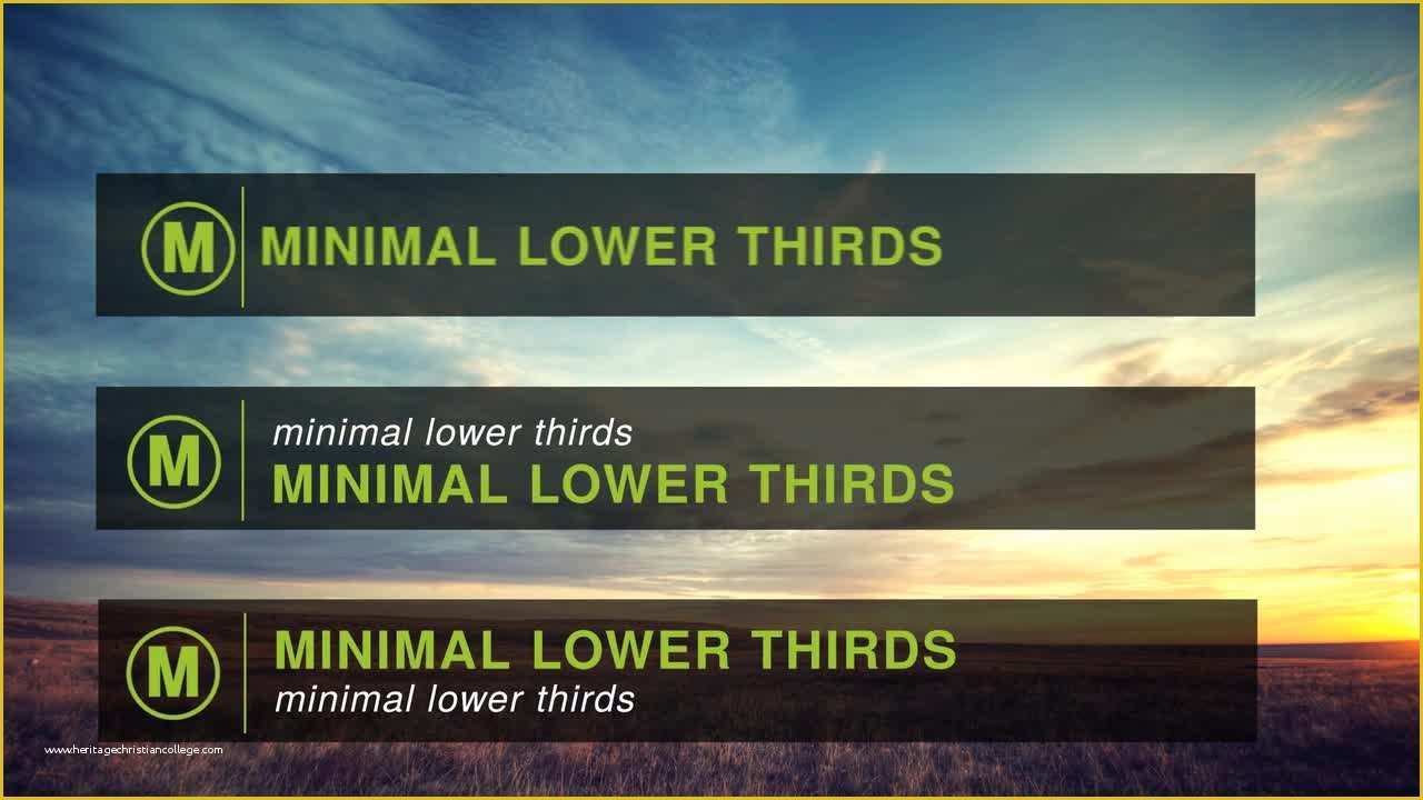 Free Lower Thirds Templates after Effects Of Minimal Lower Thirds after Effects Templates
