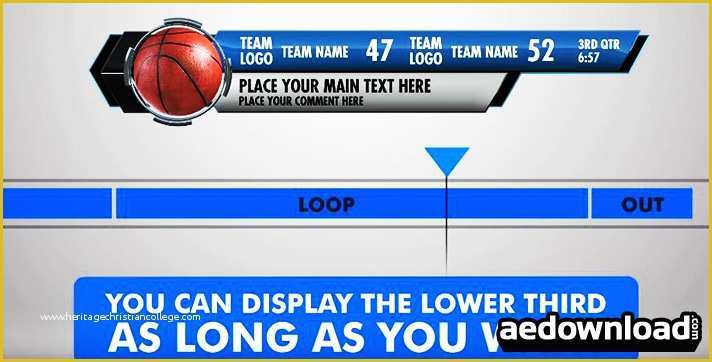 Free Lower Thirds Templates after Effects Of Ultimate Lower Third Sports Pack after Effects Template
