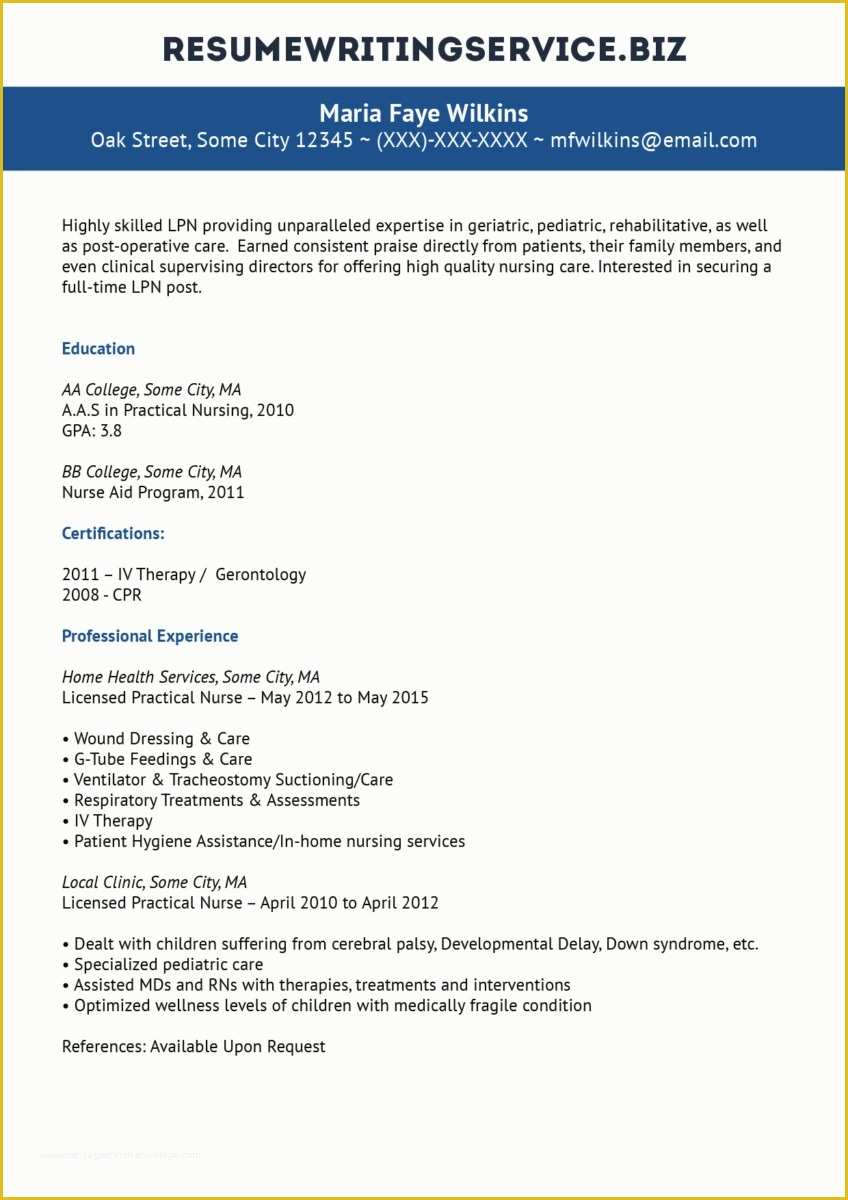 Free Lpn Resume Template Download Of 23 Lpn Resume Example