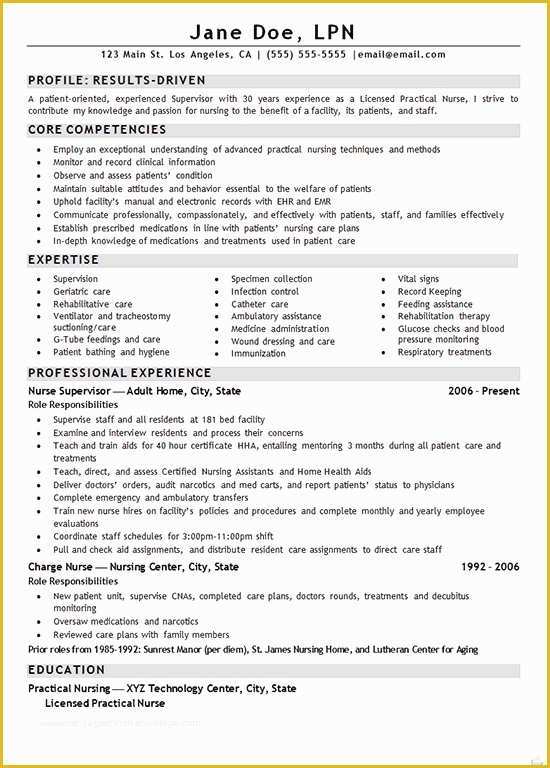 Free Lpn Resume Template Download Of Free Lpn Resume Template Download