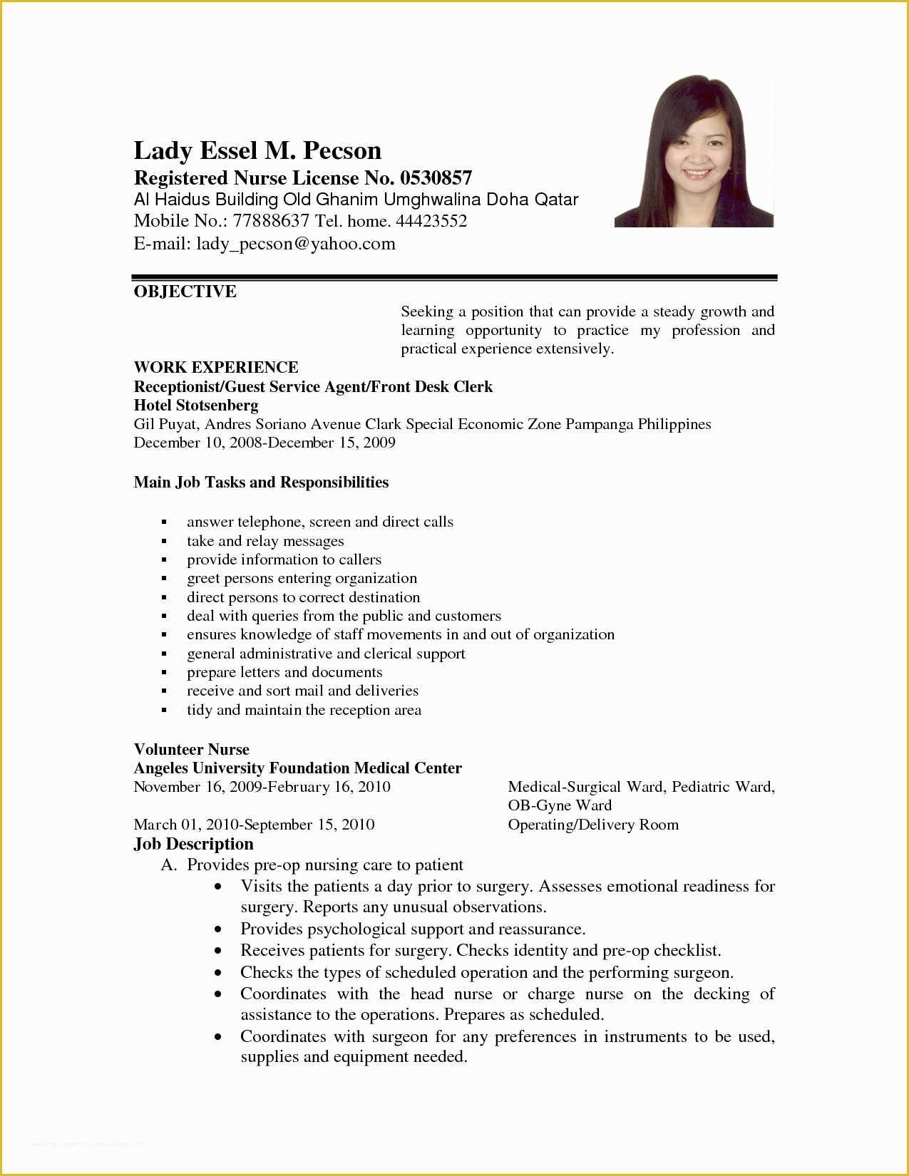 Free Lpn Resume Template Download Of Licensed Practical Nurse Sample Resume Free Downloads