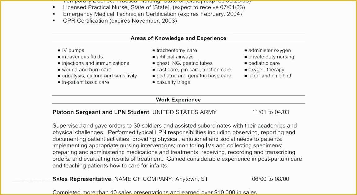 Free Lpn Resume Template Download Of Lpn Resume Template Free Free Lpn Resume Template Download