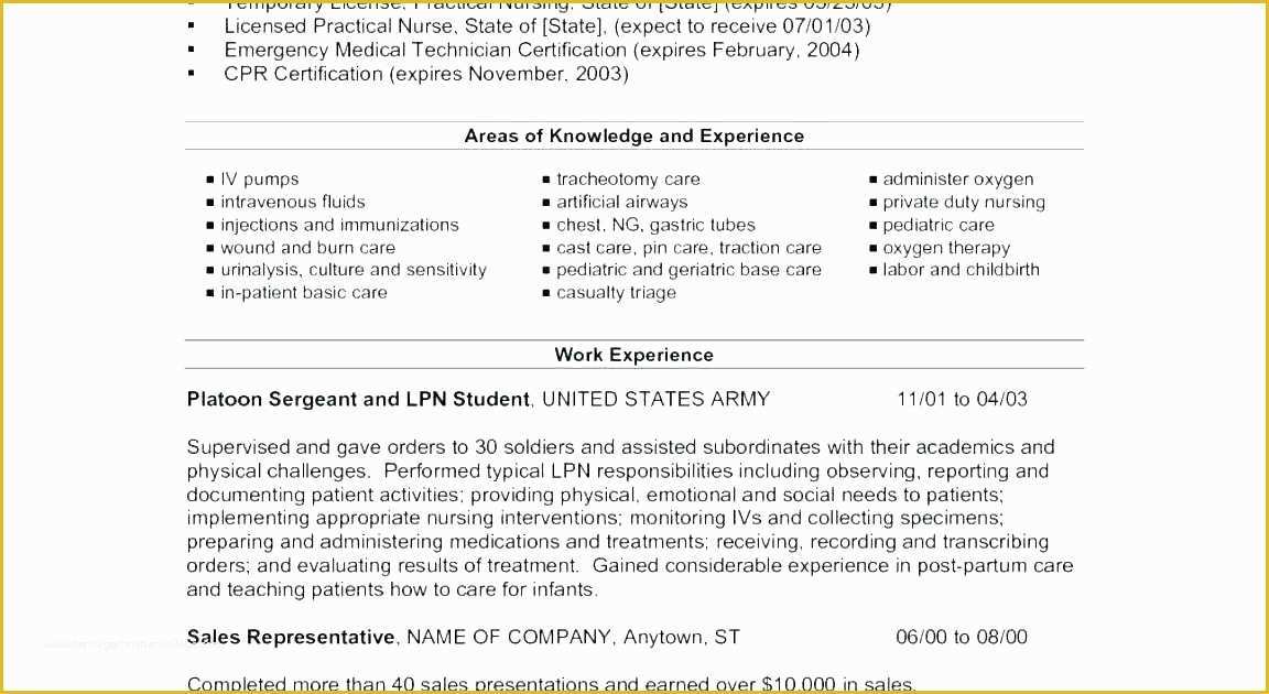 Free Lpn Resume Template Download Of Lpn Resume Template Free Free Lpn Resume Template Download