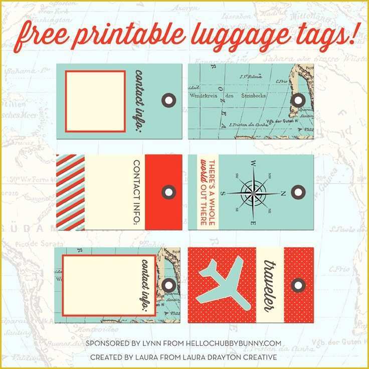 Free Luggage Tag Template Of 33 Best Images About Printable