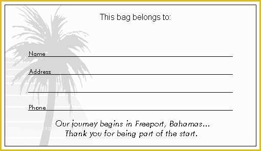 Free Luggage Tag Template Of 6 Best Of Diy Luggage Tags Template Free