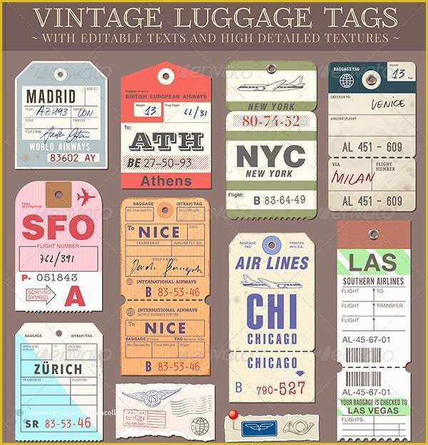 Free Luggage Tag Template Of Luggage Tag Template Free Psd Templates Download