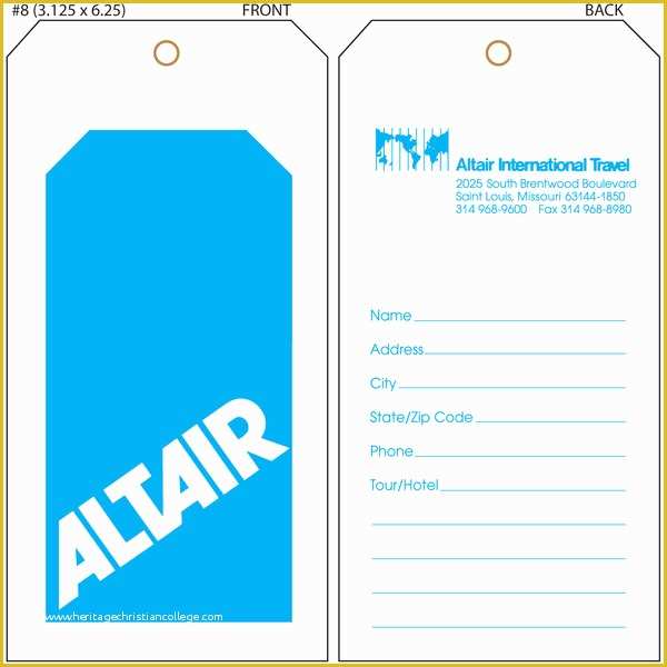 Free Luggage Tag Template Of Luggage Tag Template