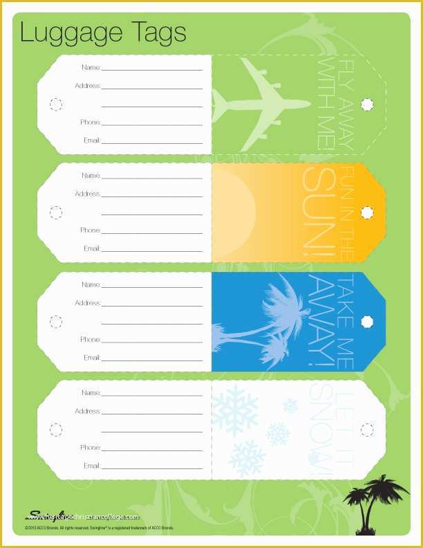 Free Luggage Tag Template Of Luggage Tag Template