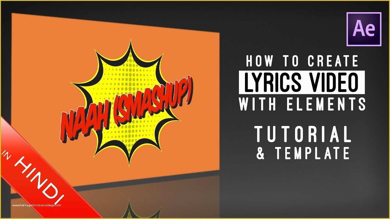 Free Lyric Video Template after Effects Of How to Create Lyrics Video with Elements