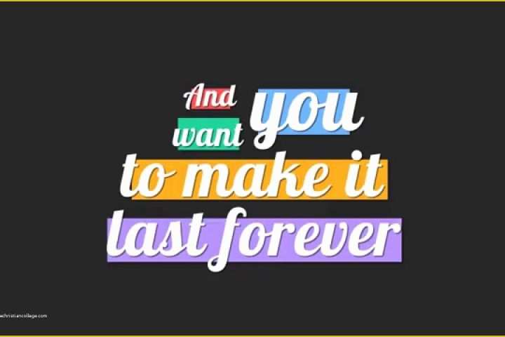 Free Lyric Video Template after Effects Of Lyrics Typography for Lyrics Video after Effects