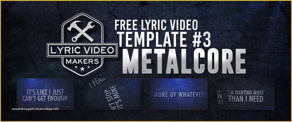 Free Lyric Video Template after Effects Of Metalcore Lyric Video Maker Template 1