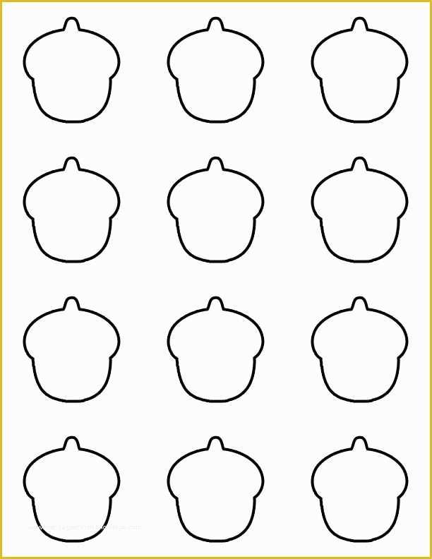Free Macaron Template Of Acorn Macaron Template Preschool Pinterest