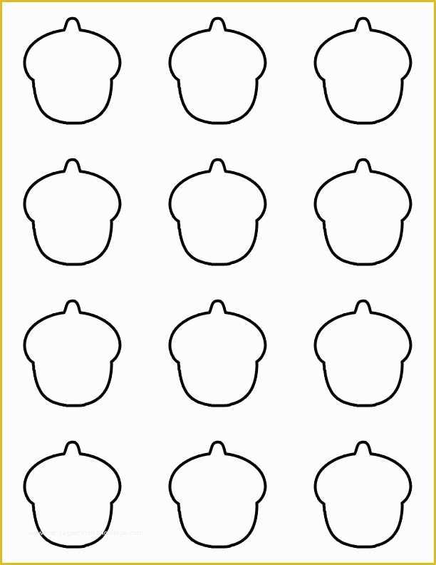 Free Macaron Template Of Acorn Macaron Template Preschool Pinterest