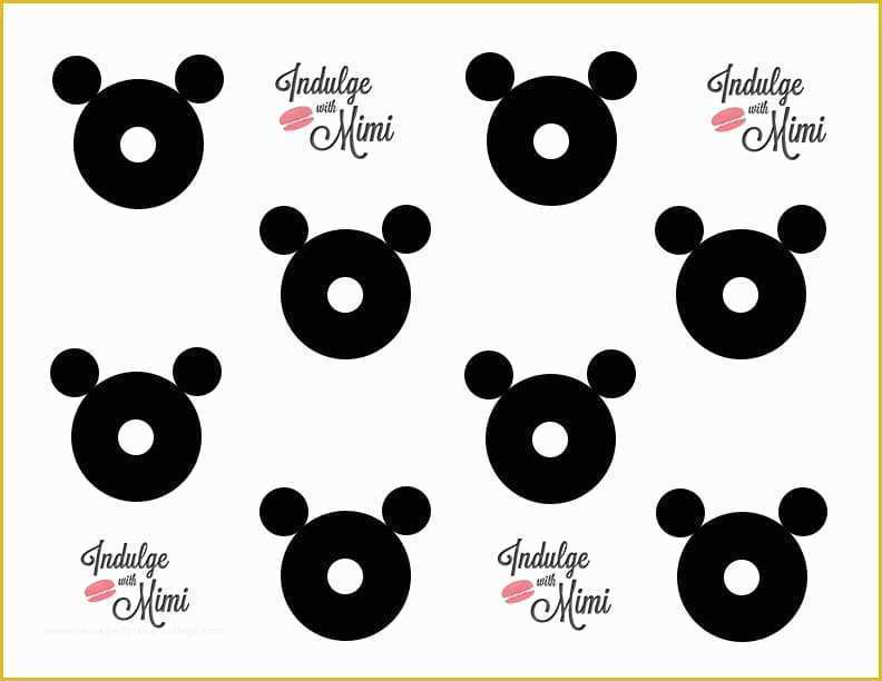 Free Macaron Template Of Bear Macaron Template