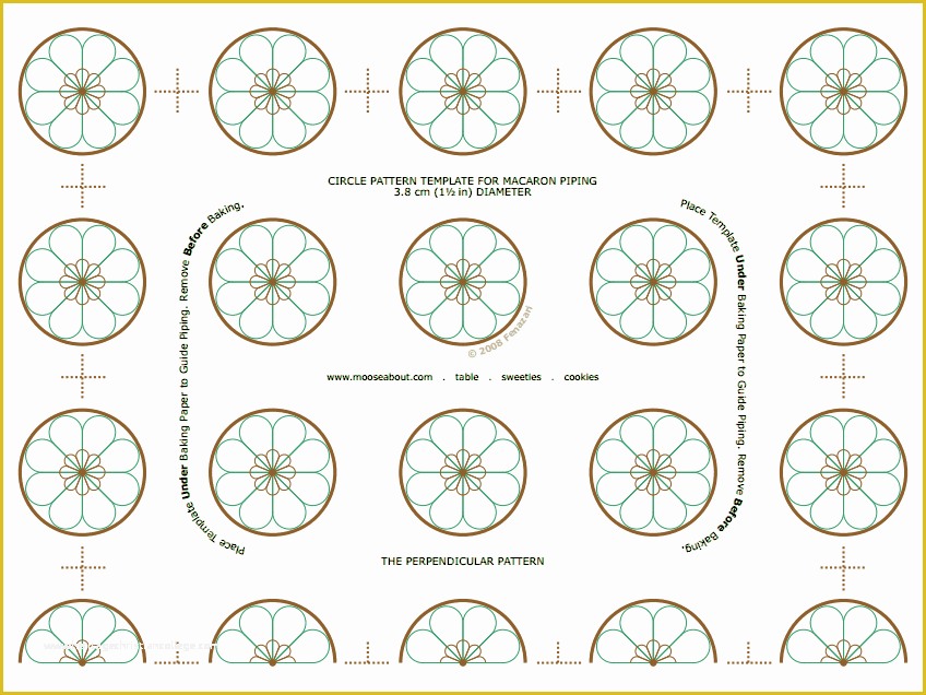 Free Macaron Template Of Macaron Cookie Template for the Piping Print It and Put