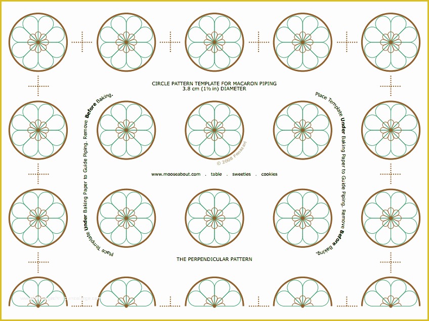 Free Macaron Template Of Macaron Cookie Template for the Piping Print It and Put