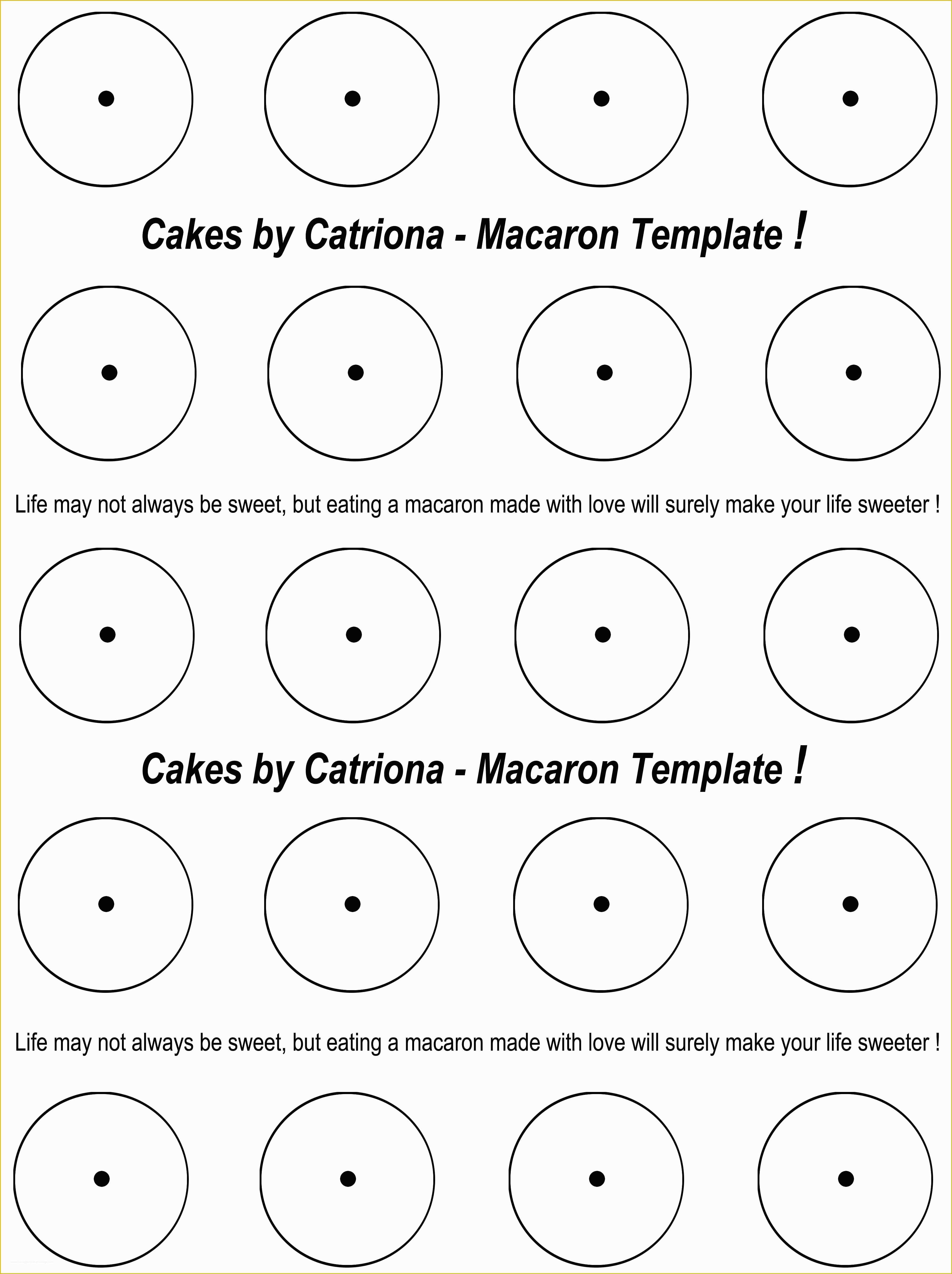 Free Macaron Template Of Printable Macaron Template Templates Data