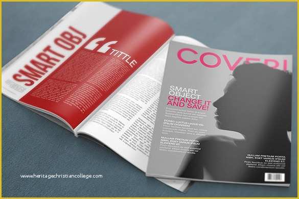 Free Magazine Cover Template Of 36 Magazine Cover Template Free Sample Example format