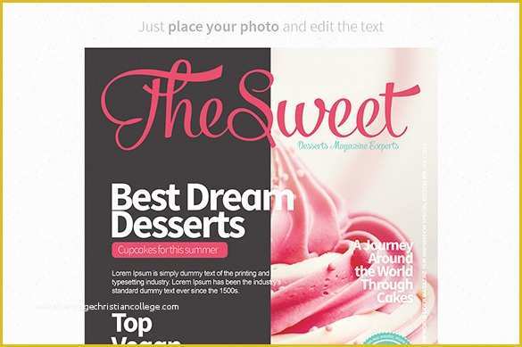Free Magazine Cover Template Of 36 Magazine Cover Template Free Sample Example format