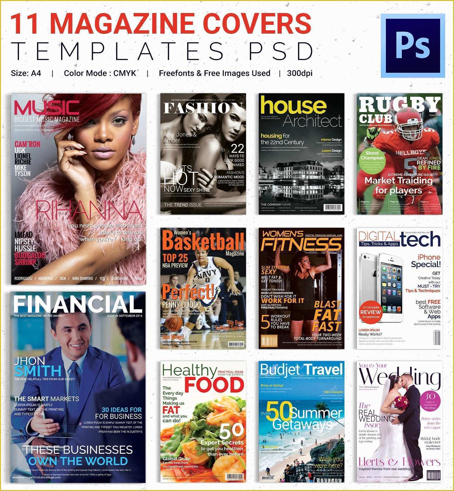 Free Magazine Cover Template Of Magazine Cover Psd Template – 31 Free Psd Ai Vector Eps