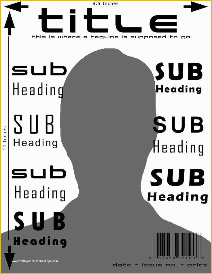Free Magazine Cover Template Of Magazine Cover Template and Dimensions