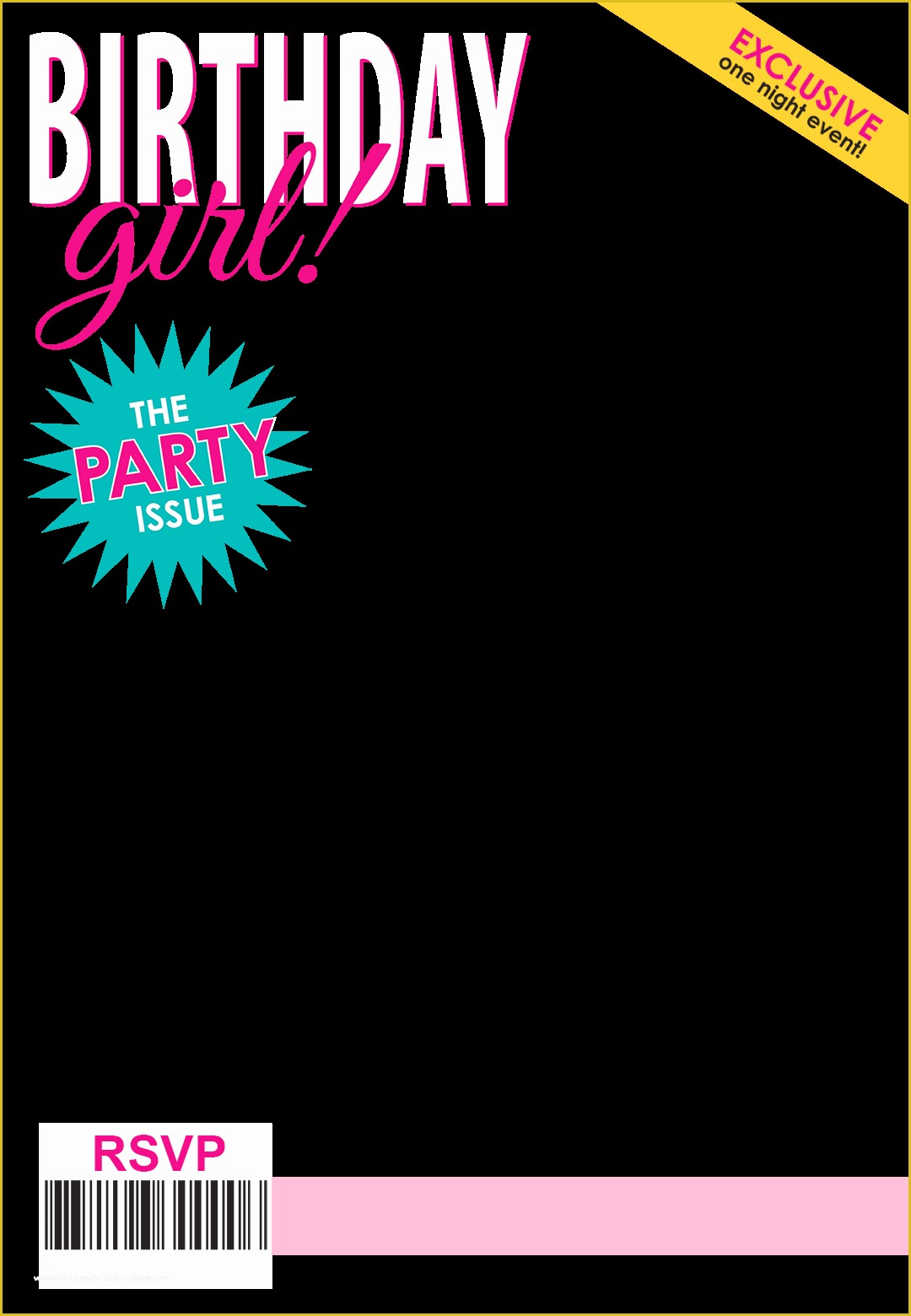 Free Magazine Cover Template Of the Party issue Magazine Cover Free Printable Birthday