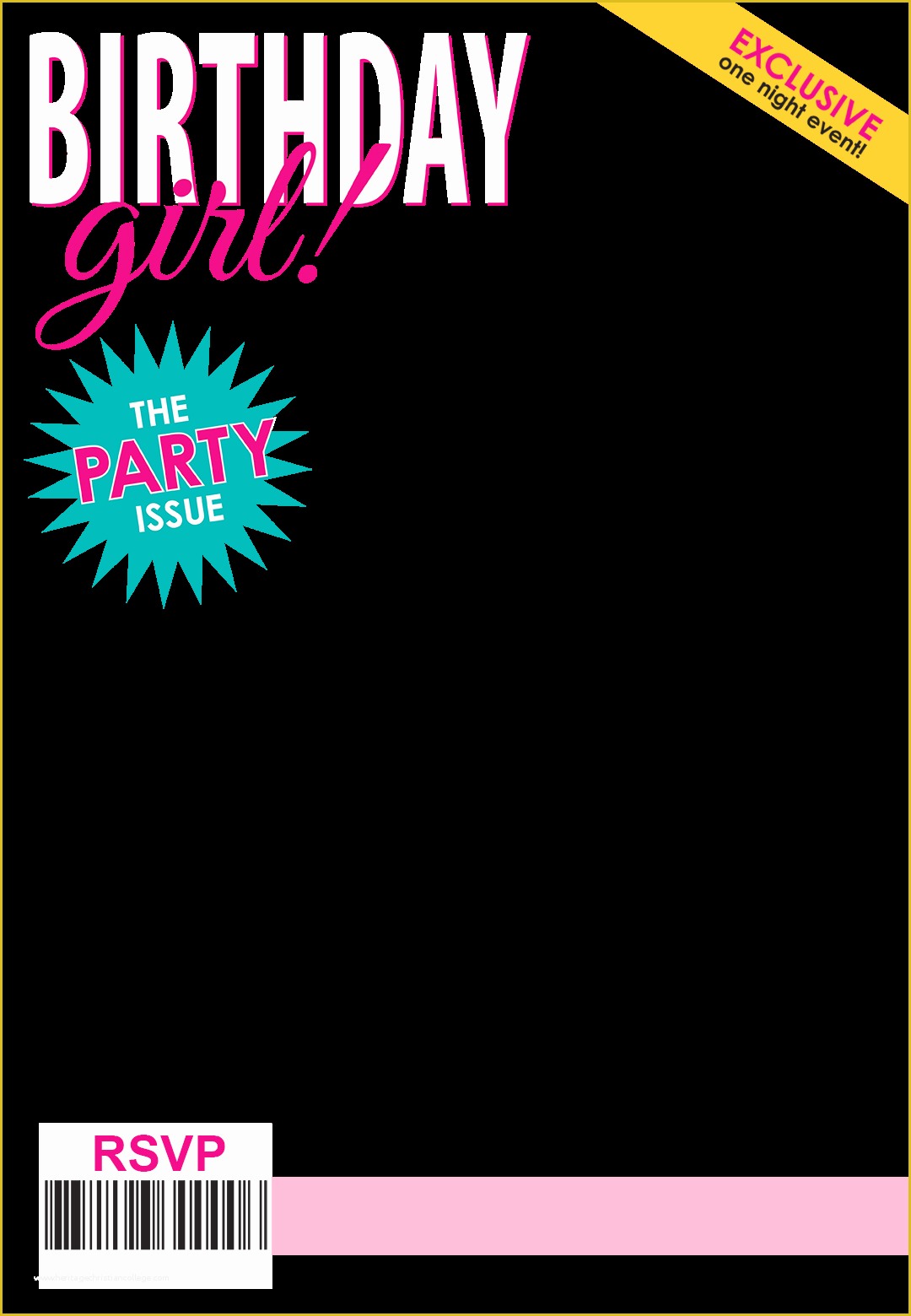 Free Magazine Cover Template Of The Party Issue Magazine Cover Free 