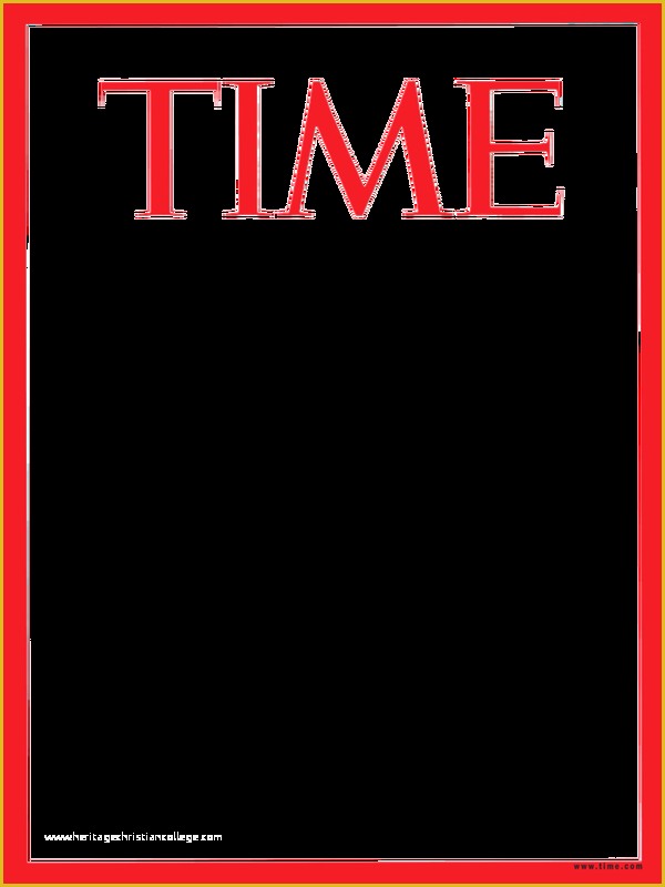 Free Magazine Cover Template Of Time Magazine Template