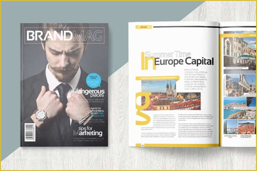 Free Magazine Layout Templates for Publisher Of 20 Magazine Templates with Creative Print Layout Designs