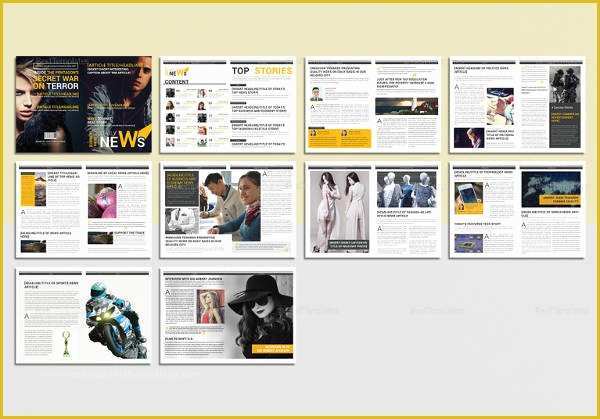 Free Magazine Layout Templates for Word Of 30 Creative Magazine Print Layout Templates for Free
