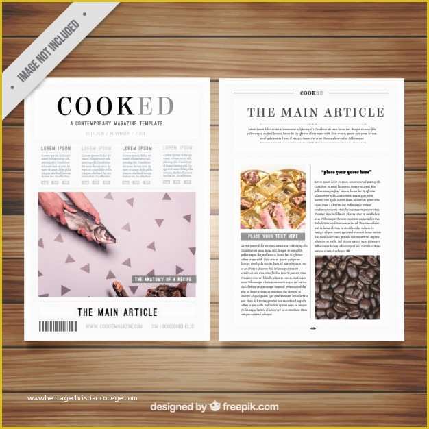 Free Magazine Layout Templates for Word Of Magazine Template with Pictures Vector