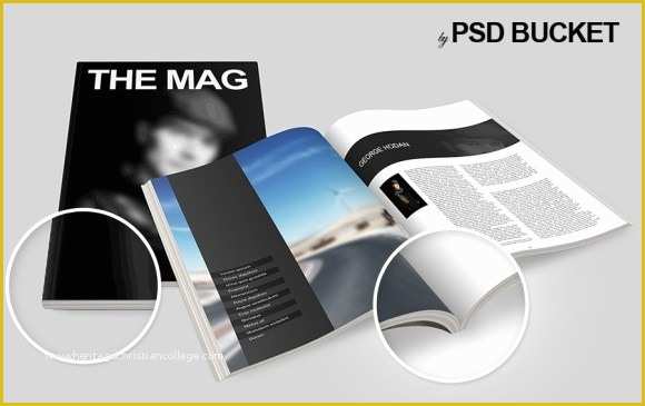 Free Magazine Mockup Psd Template Of 24 Magazine Mockup Templates Free Psd Download