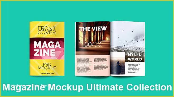 56 Free Magazine Mockup Psd Template