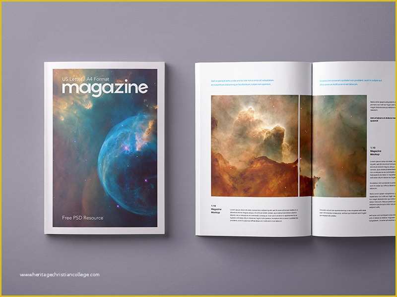 Free Magazine Mockup Psd Template Of 40 Creative Magazine Psd Mockups & Templates