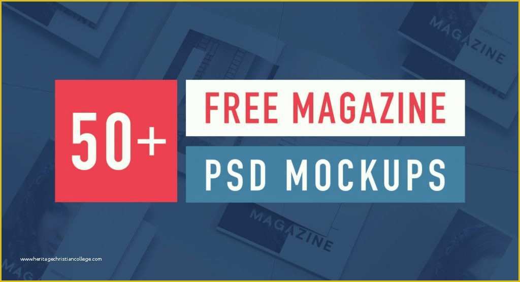Free Magazine Mockup Psd Template Of 50 Best Free Magazine and Book Cover Psd Mockup Templates