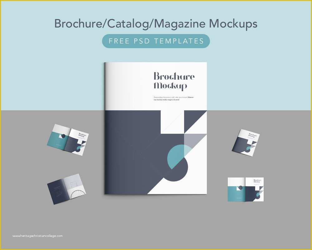 Free Magazine Mockup Psd Template Of Download Free Brochure Catalog Magazine Mockups Free Psd