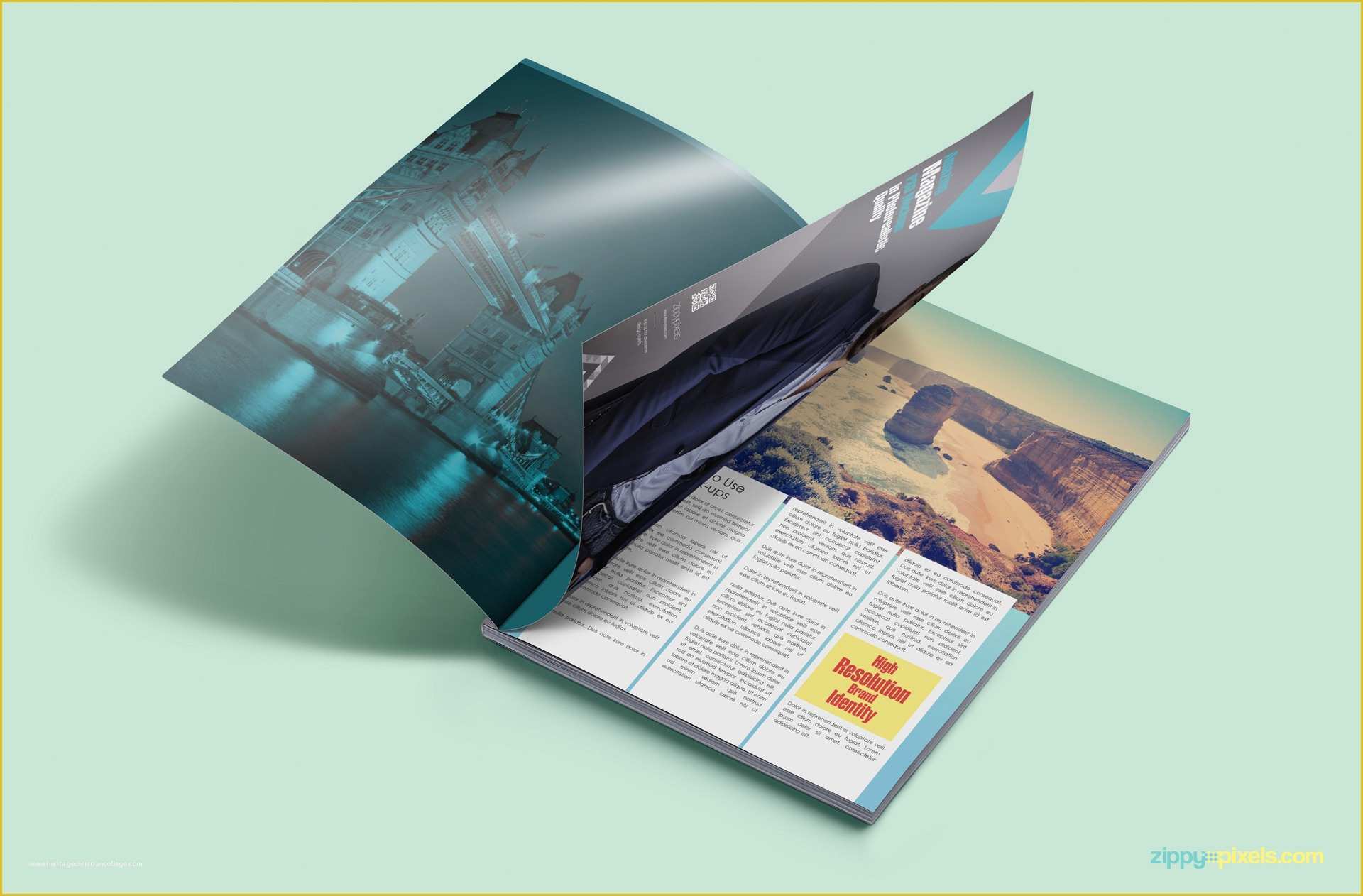 Free Magazine Mockup Psd Template Of Download Free Magazine Psd Mockup