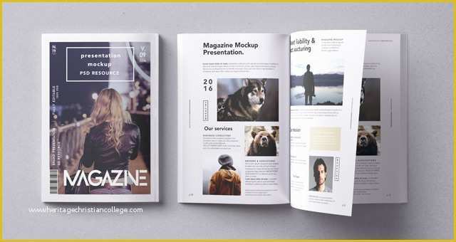 Free Magazine Mockup Psd Template Of Psd Magazine Mockup Vol9 Psd Mock Up Templates