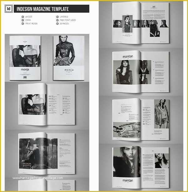 Free Magazine Page Template Of 30 Creative Magazine Print Layout Templates for Free