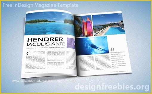 Free Magazine Page Template Of Free Adobe Indesign Magazine Template