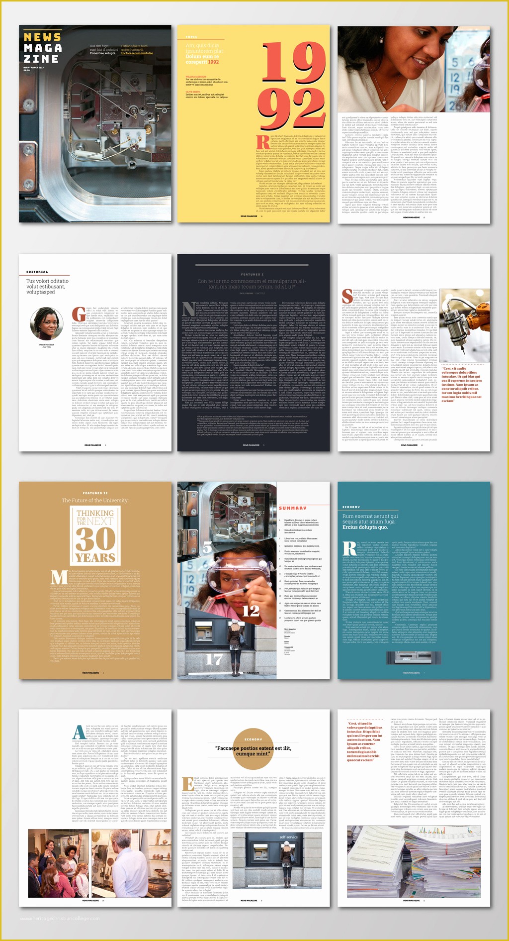 Free Magazine Page Template Of Free Indesign Magazine Templates