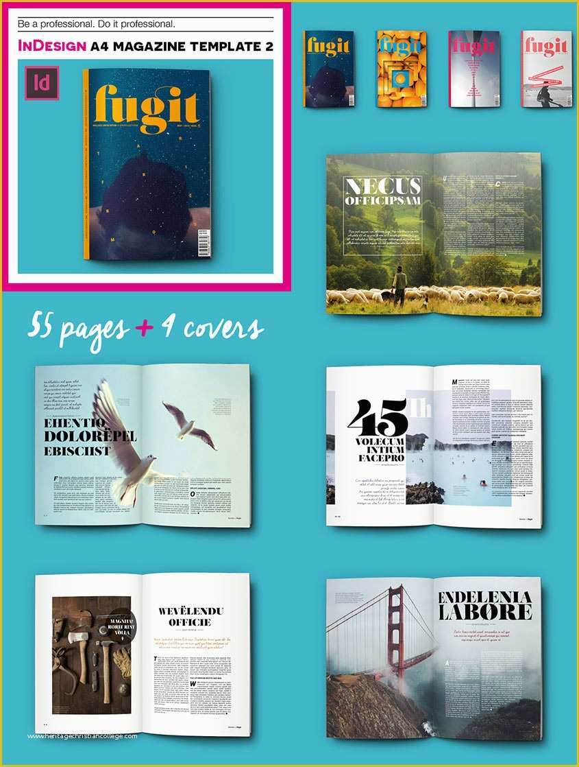 Free Magazine Template Indesign Of 20 Magazine Templates with Creative Print Layout Designs