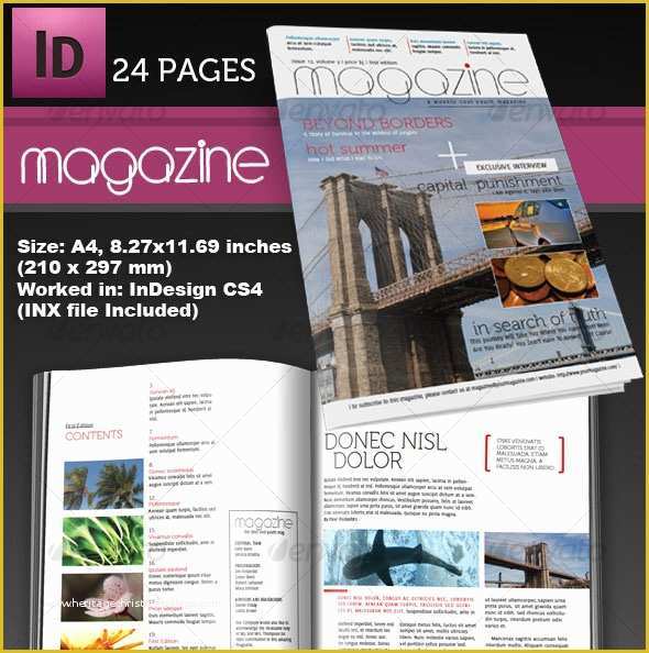 Free Magazine Template Indesign Of 25 Shop & Indesign Magazine Cover Templates