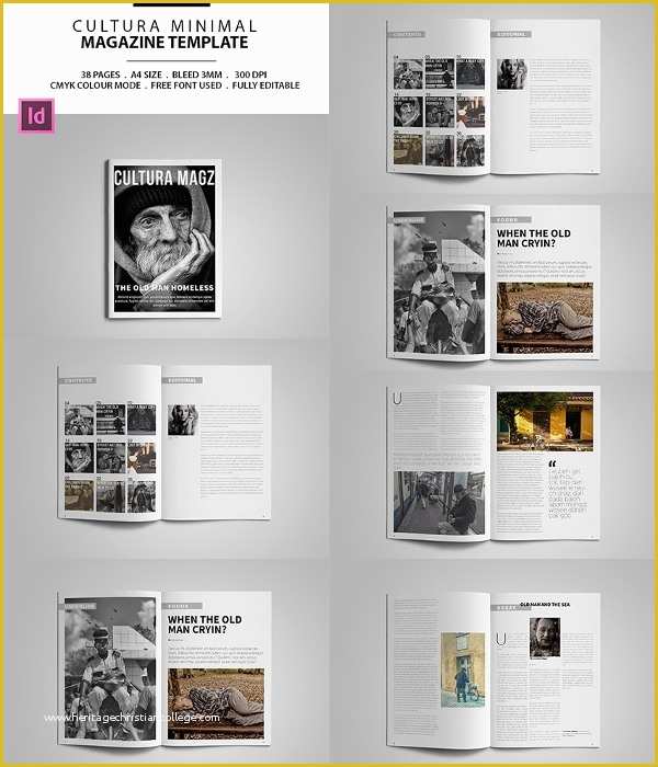 Free Magazine Template Indesign Of 30 Creative Magazine Print Layout Templates for Free