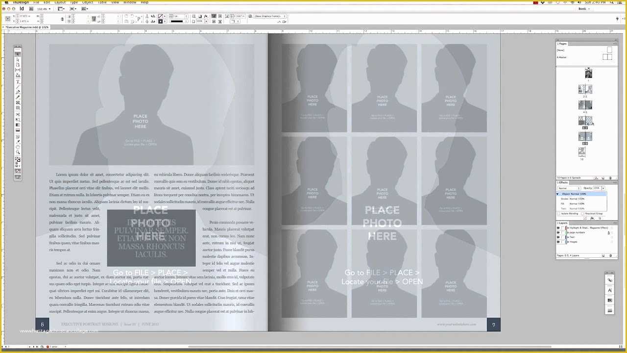 Free Magazine Template Indesign Of Editing the Indesign Magazine Templates Tutorial 5