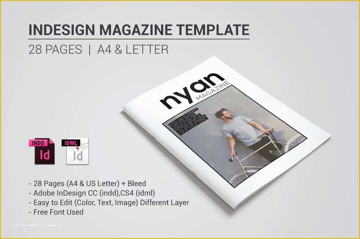 Free Magazine Template Indesign Of Indesign Magazine Template Magazine Templates Creative